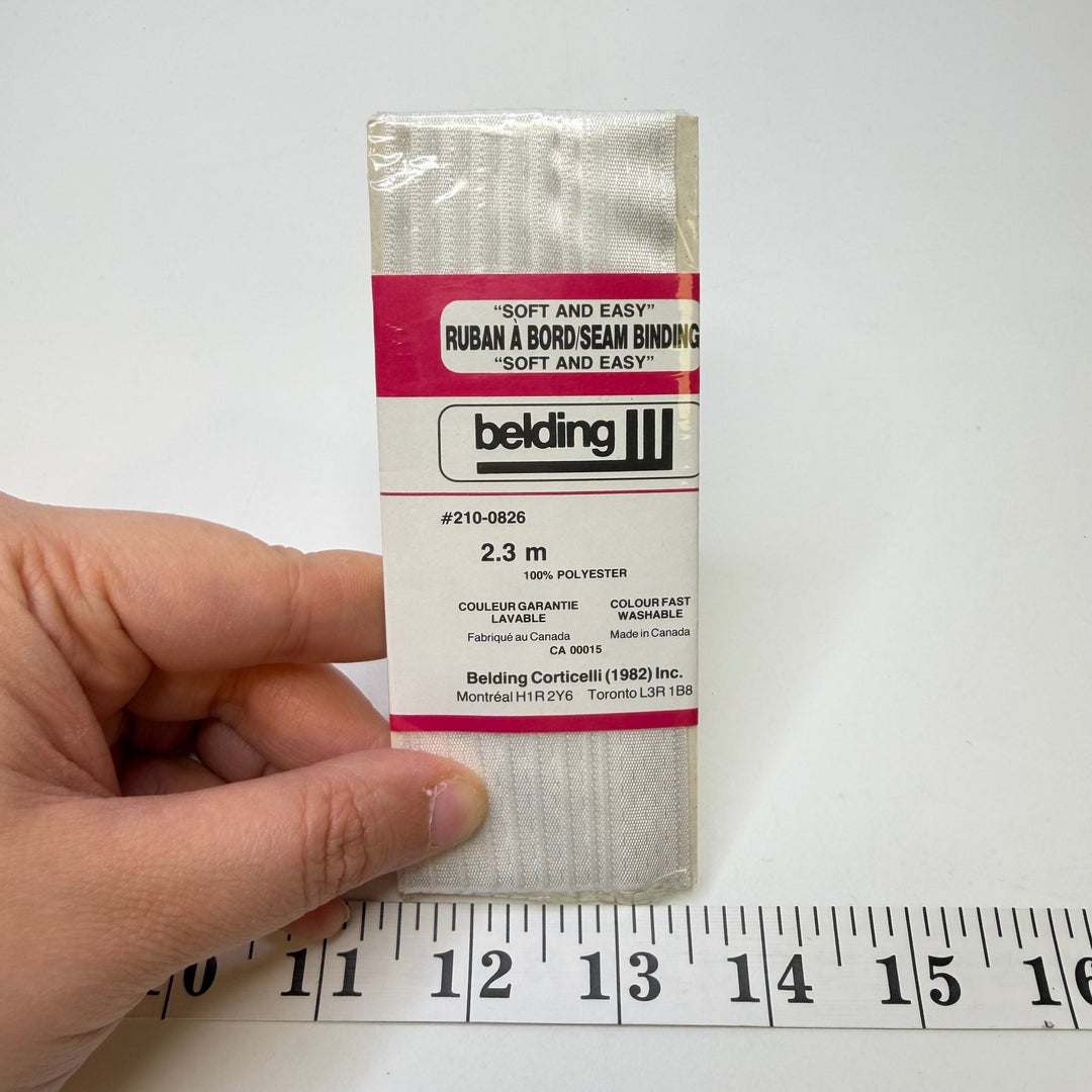 ½" (13mm) Vintage Seam Tape Ribbon Trim - White - 2.3M Bundle - True Deadstock supplies Fabric by private - Sustainable Textile | FABCYCLE