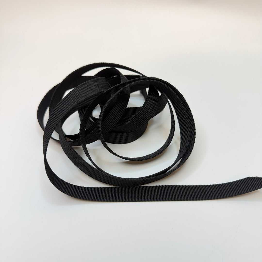 ½" (13mm) Webbing Trim - Black - 2.5M Bundle - True Deadstock supplies Fabric by private - Sustainable Textile | FABCYCLE