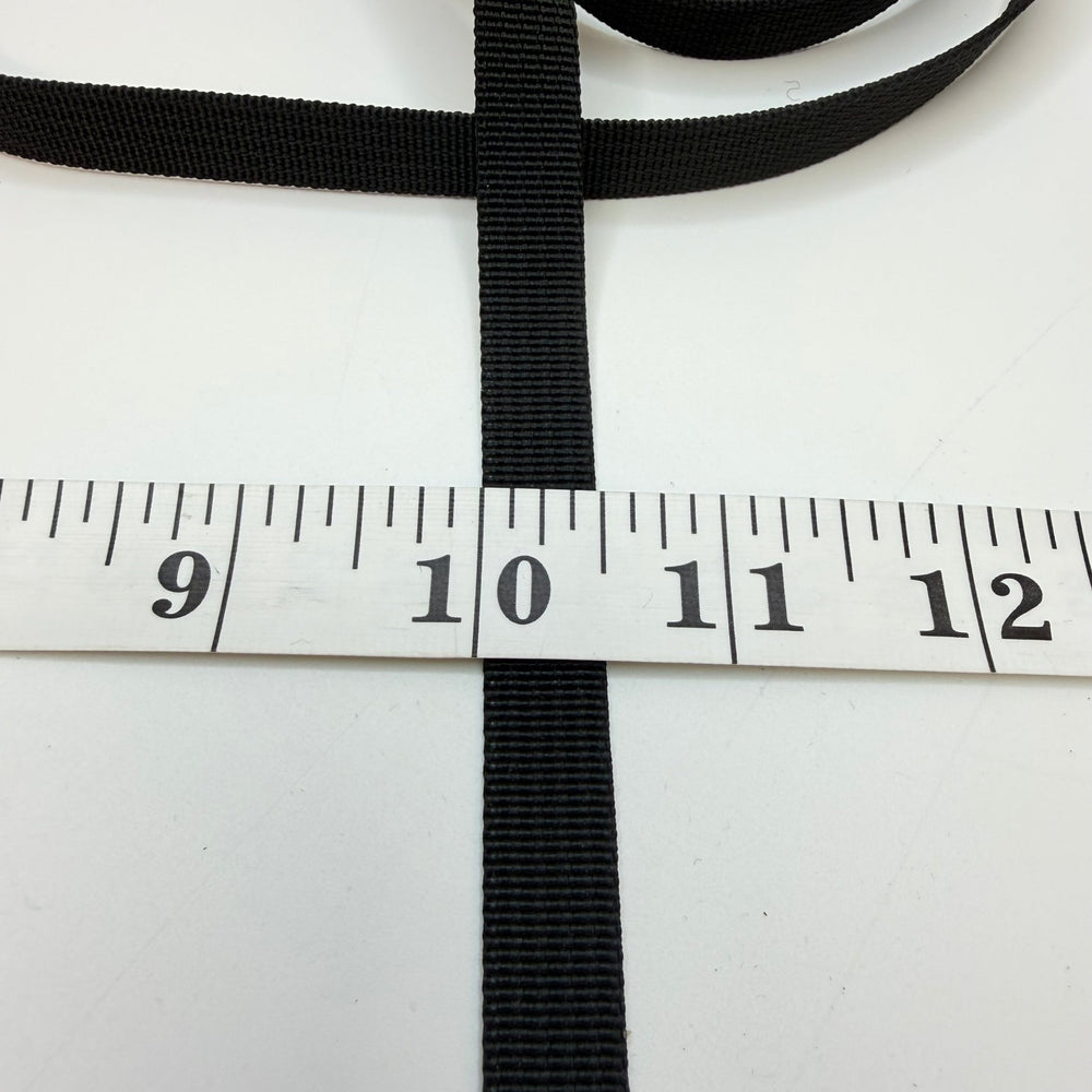 ½" (13mm) Webbing Trim - Black - 2.5M Bundle - True Deadstock supplies Fabric by private - Sustainable Textile | FABCYCLE