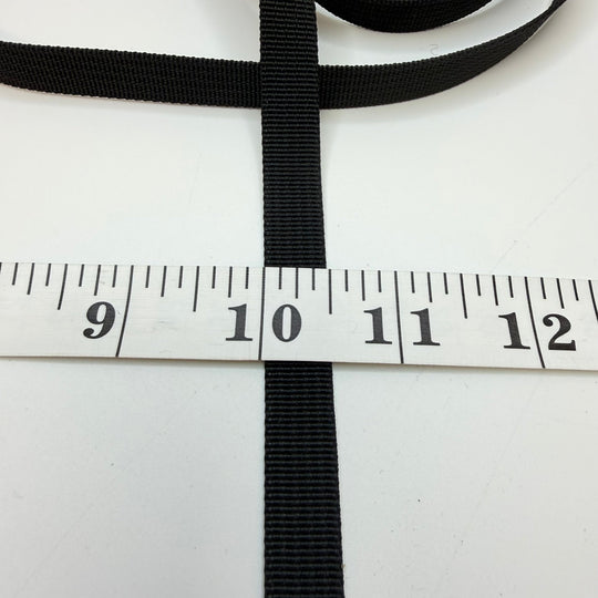 ½" (13mm) Webbing Trim - Black - 2.5M Bundle - True Deadstock supplies Fabric by private - Sustainable Textile | FABCYCLE