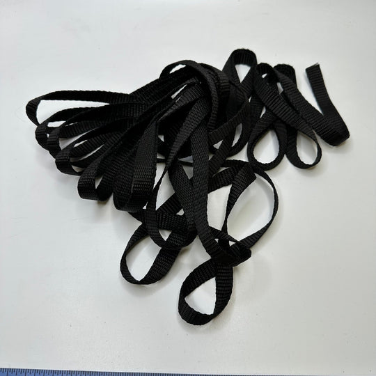 ½" (13mm) Webbing Trim - Black - 5.8M Bundle - True Deadstock supplies Fabric by private - Sustainable Textile | FABCYCLE