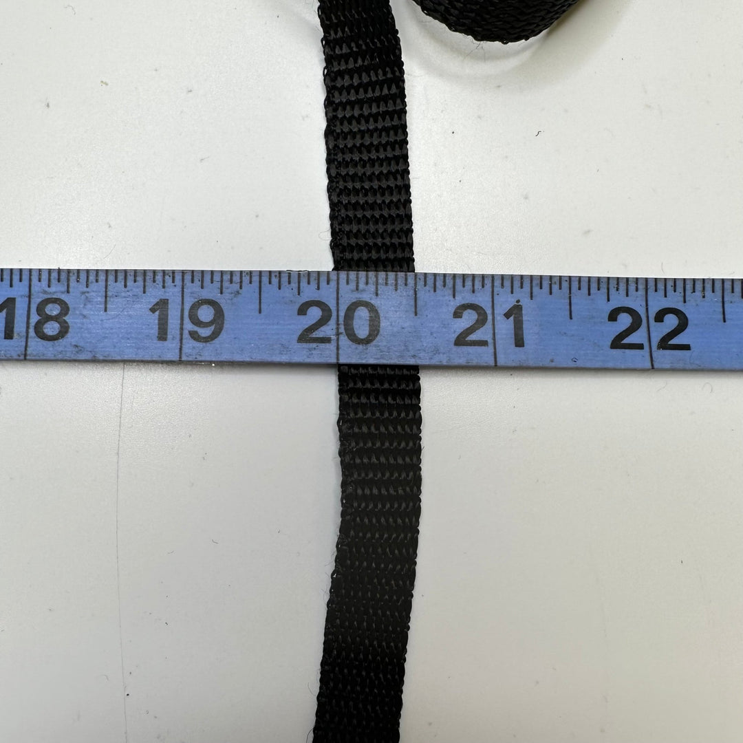 ½" (13mm) Webbing Trim - Black - 5.8M Bundle - True Deadstock supplies Fabric by private - Sustainable Textile | FABCYCLE