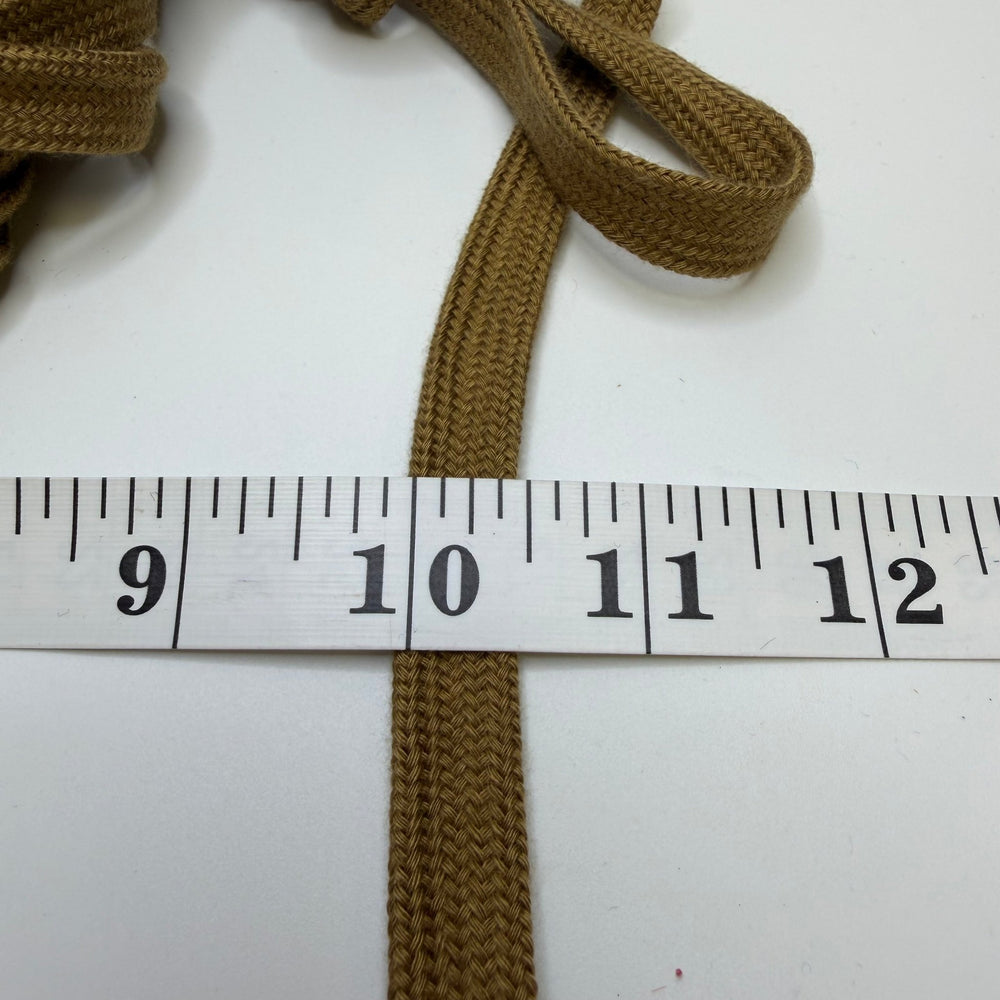 ½" (13mm) Webbing Trim - Dark Beige - 3.1M Bundle - True Deadstock supplies Fabric by private - Sustainable Textile | FABCYCLE