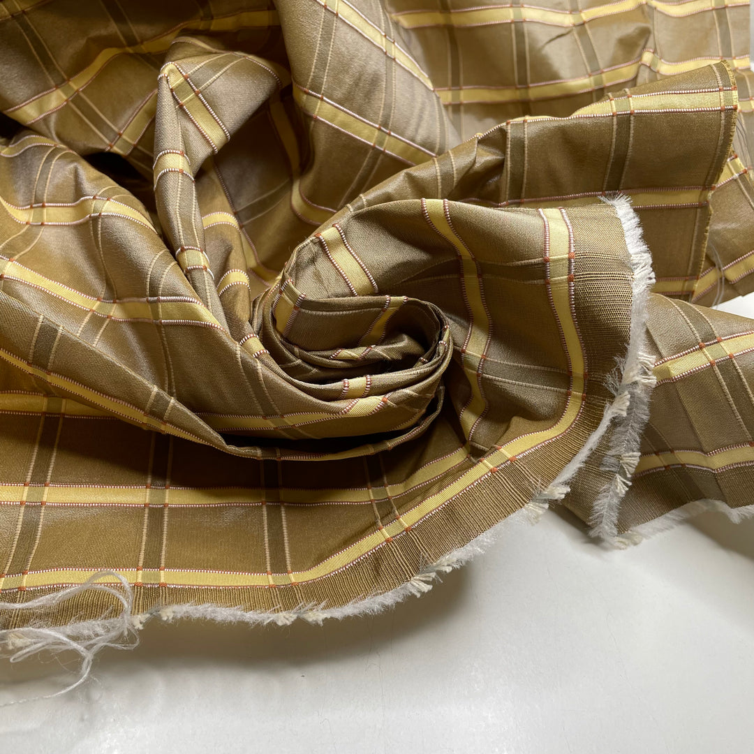 UB - Skyscraper - Poly Woven - Beige Windowpane - 2.2M Bundle