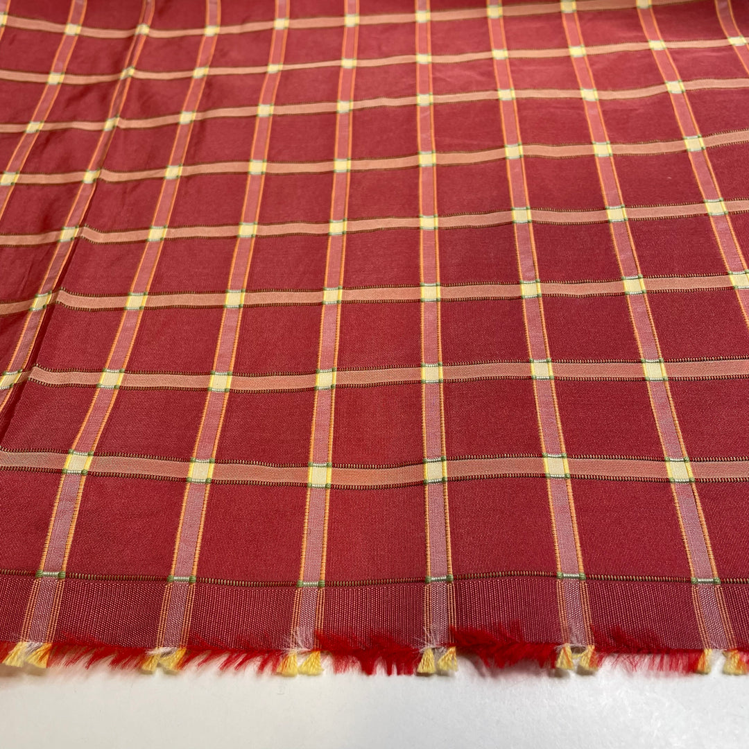 UB - Brick House - Poly Woven - Red Windowpane - 1.1M Bundle
