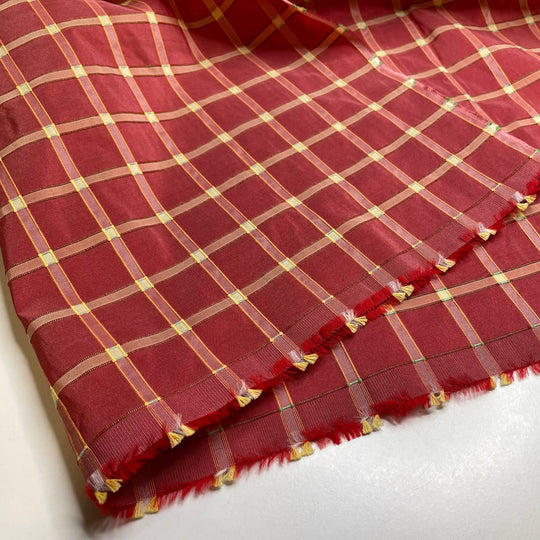 UB - Brick House - Poly Woven - Red Windowpane - 1.1M Bundle