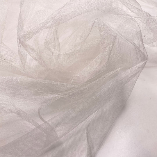 Dewdrops - Tulle Nylon Woven - White - 2M Bundle