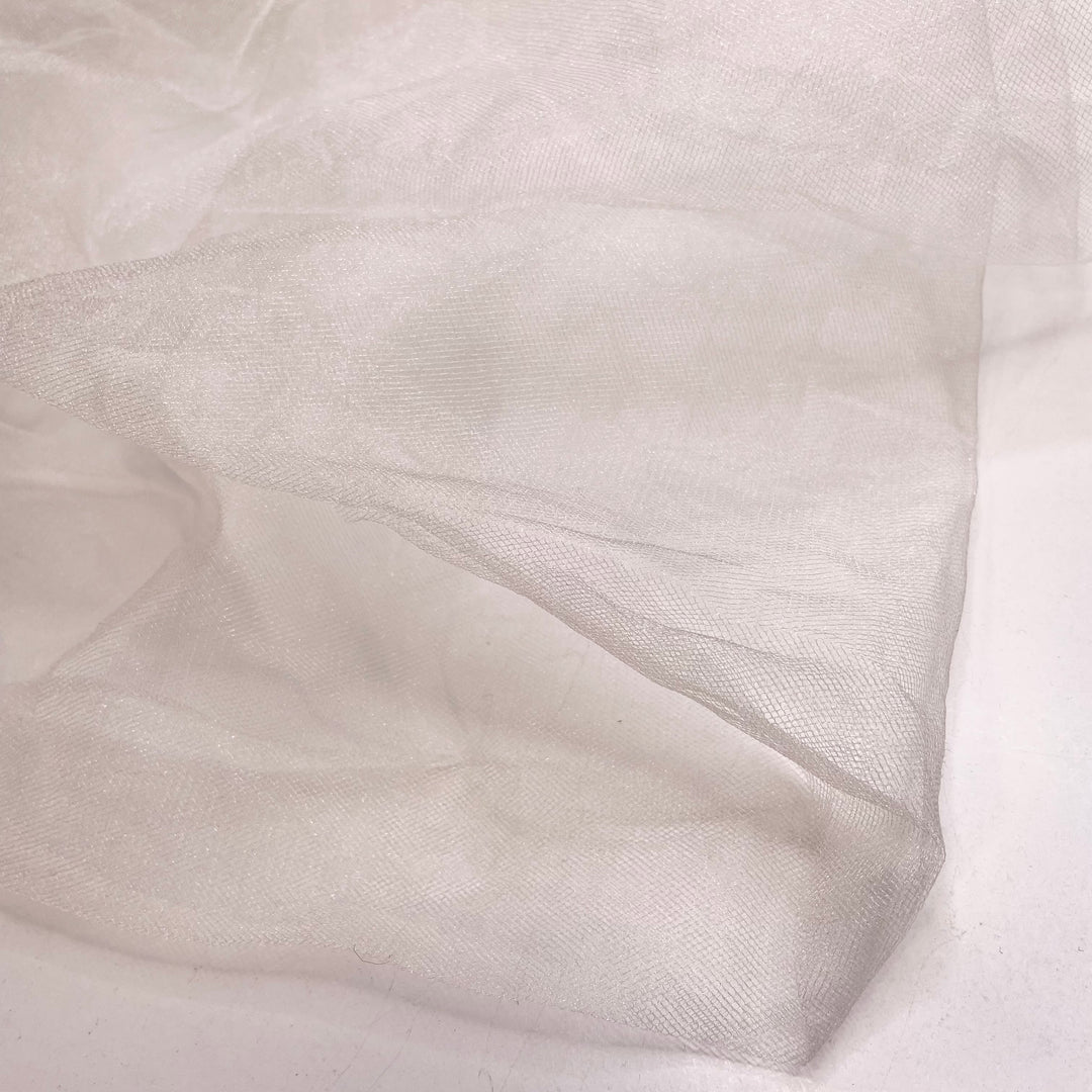 Dewdrops - Tulle Nylon Woven - White - 2M Bundle