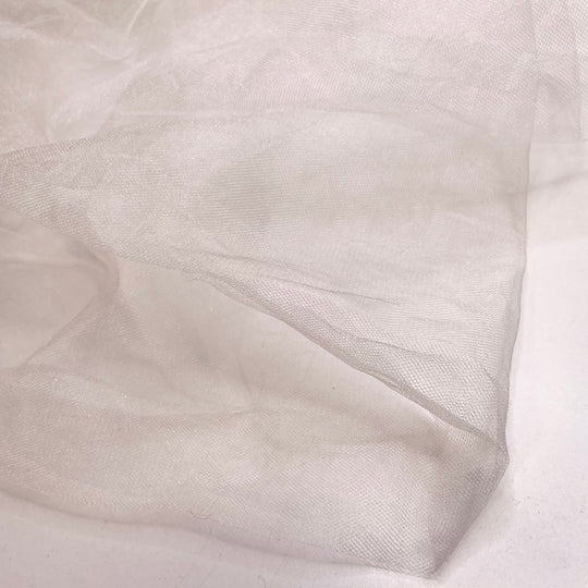 Dewdrops - Tulle Nylon Woven - White - 2M Bundle