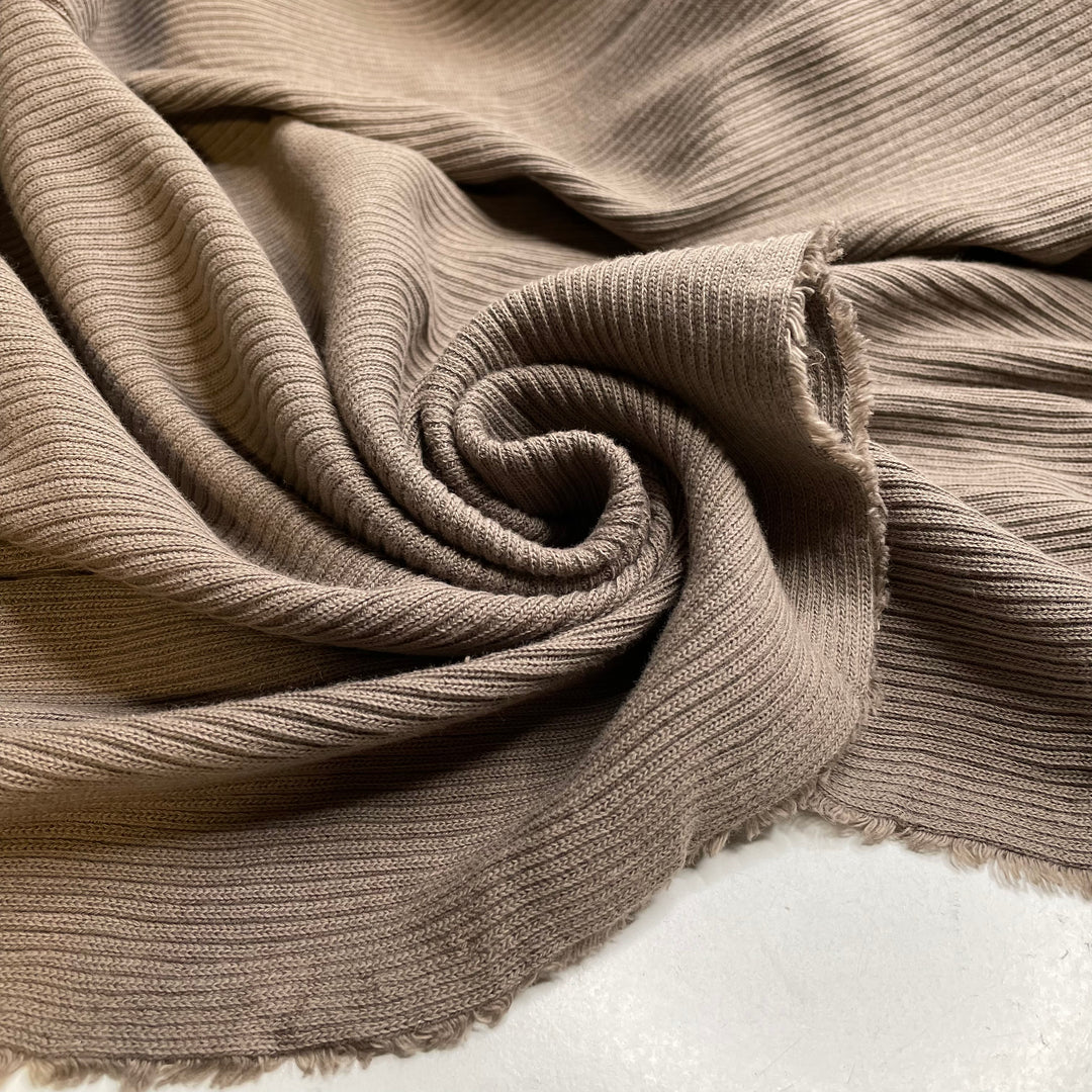 Claymation - Rib Knit Cotton Knit - Beige - 4.5M Bundle