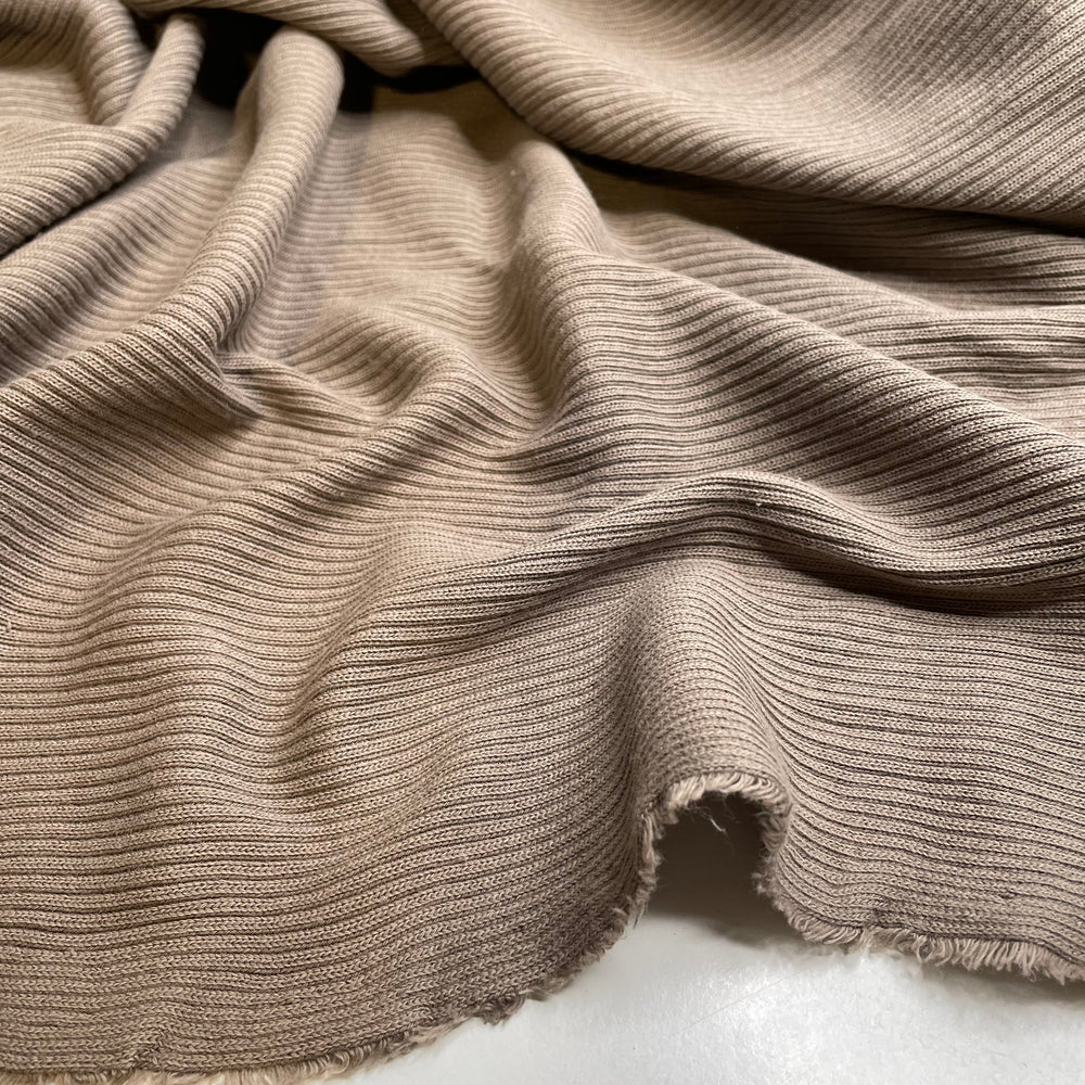 Claymation - Rib Knit Cotton Knit - Beige - 4.5M Bundle