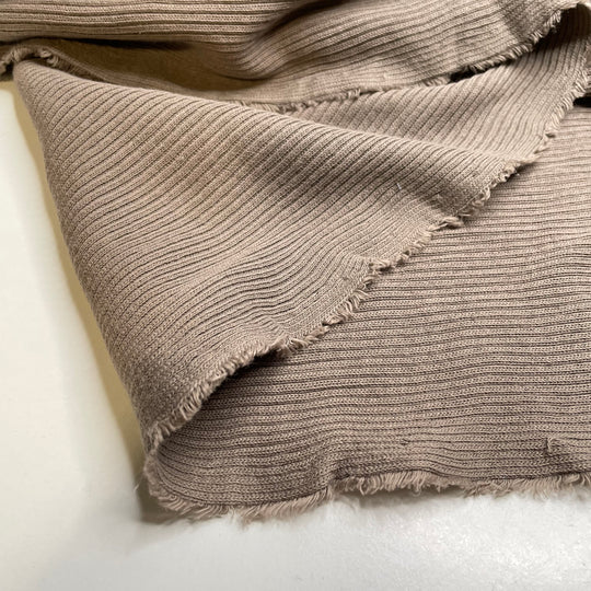 Claymation - Rib Knit Cotton Knit - Beige - 4.5M Bundle