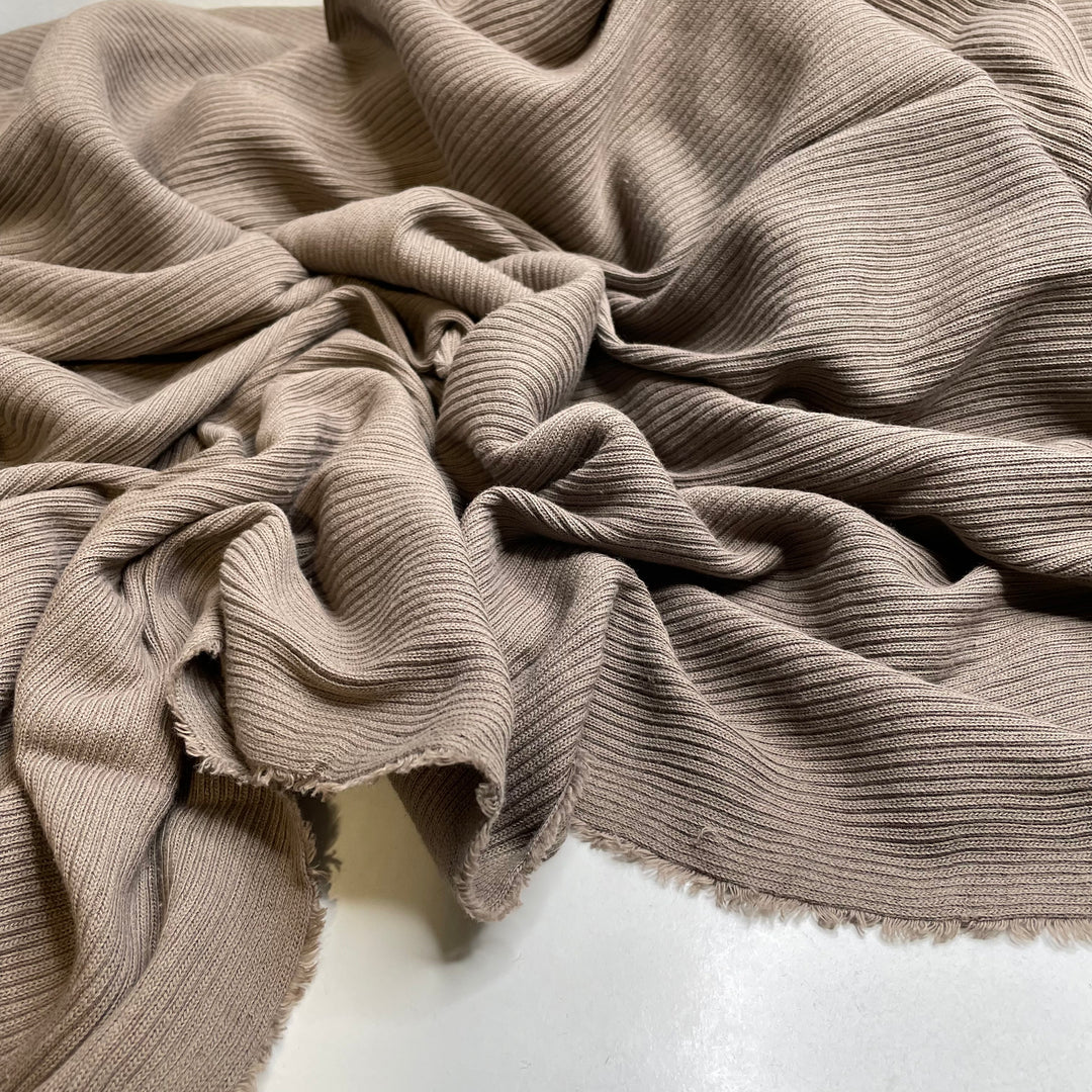 Claymation - Rib Knit Cotton Knit - Beige - 4.5M Bundle