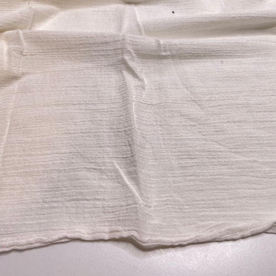 Keeping It Simple - Crinkle Gauze Cotton Woven - White - 1.65M Bundle