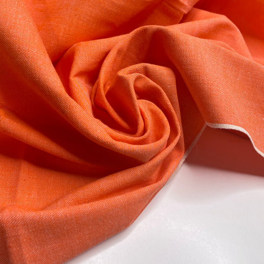 Peach Bellini - Twill Weave Cotton Woven - Orange - 2M Bundle