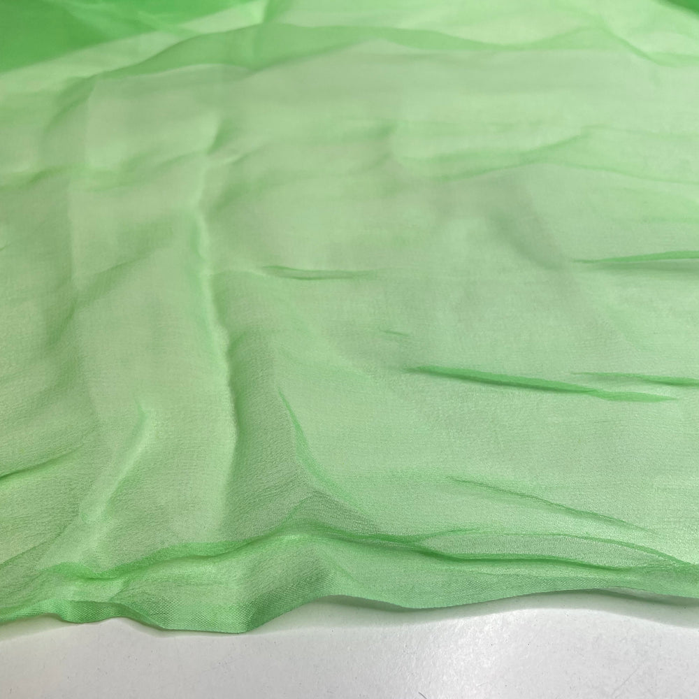 Cabbage Looper Caterpillar - Chiffon Cotton Woven - Green - 2.1M Bundle