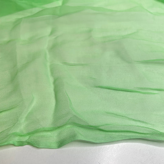 Cabbage Looper Caterpillar - Chiffon Cotton Woven - Green - 2.1M Bundle