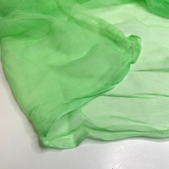 Cabbage Looper Caterpillar - Chiffon Cotton Woven - Green - 2.1M Bundle