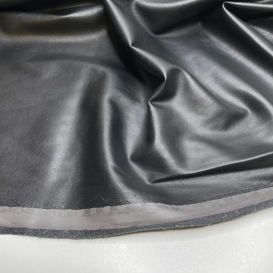 A Jedi S Footwork - Pleather Polyester Backing PU/Poly Knit - Black - 0.6M Bundle