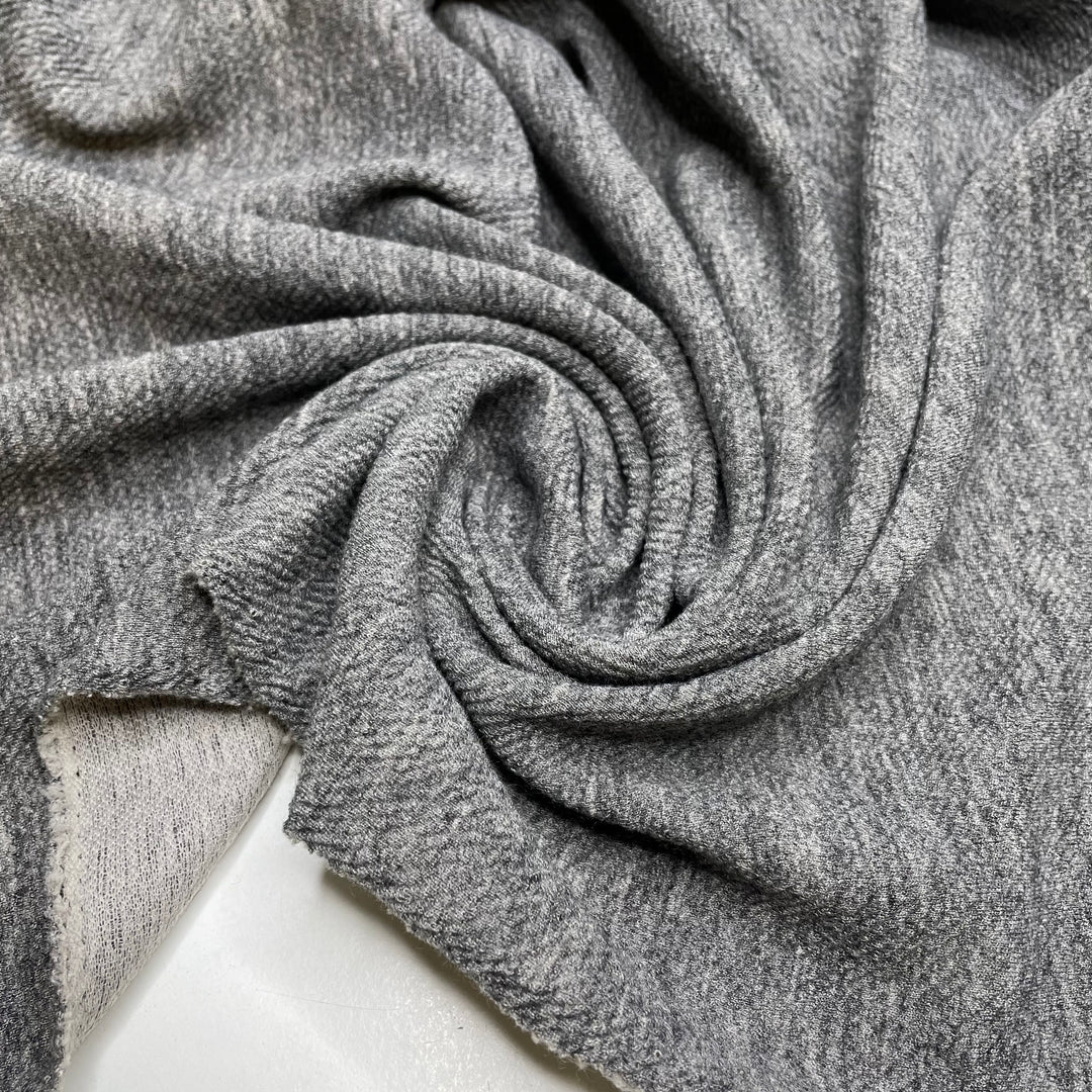 A Sweater For Rey - Polyester Blend Knit - Grey/White - 1M Bundle