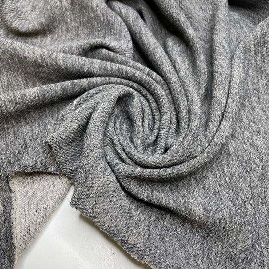 A Sweater For Rey - Polyester Blend Knit - Grey/White - 1M Bundle