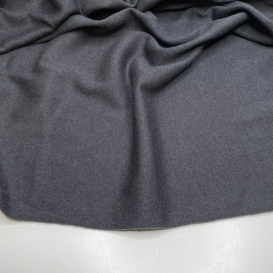 Seventh Sister - Rib Knit Wool Blend Knit - Dark Grey - 4.2M Bundle