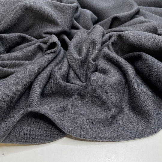 Seventh Sister - Rib Knit Wool Blend Knit - Dark Grey - 4.2M Bundle
