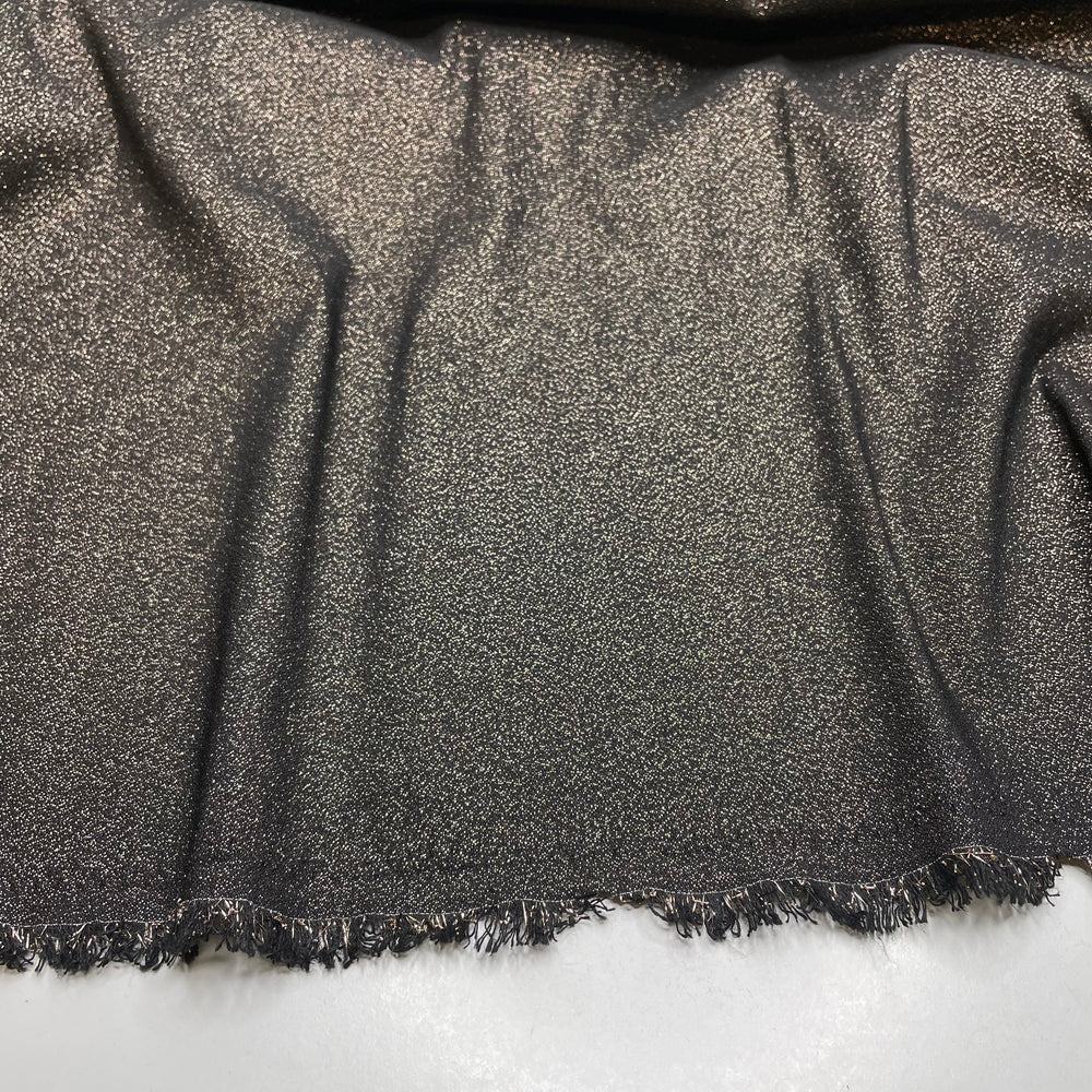 Travelling At Light Speed - Metallic Polyester Blend Woven - Black/Gold - 1.7M Bundle