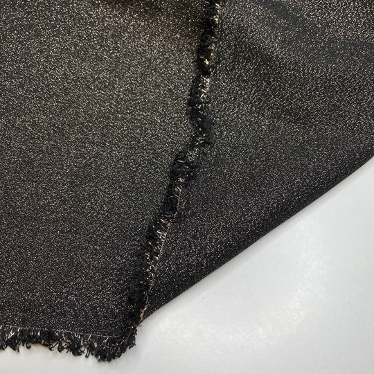 Travelling At Light Speed - Metallic Polyester Blend Woven - Black/Gold - 1.7M Bundle