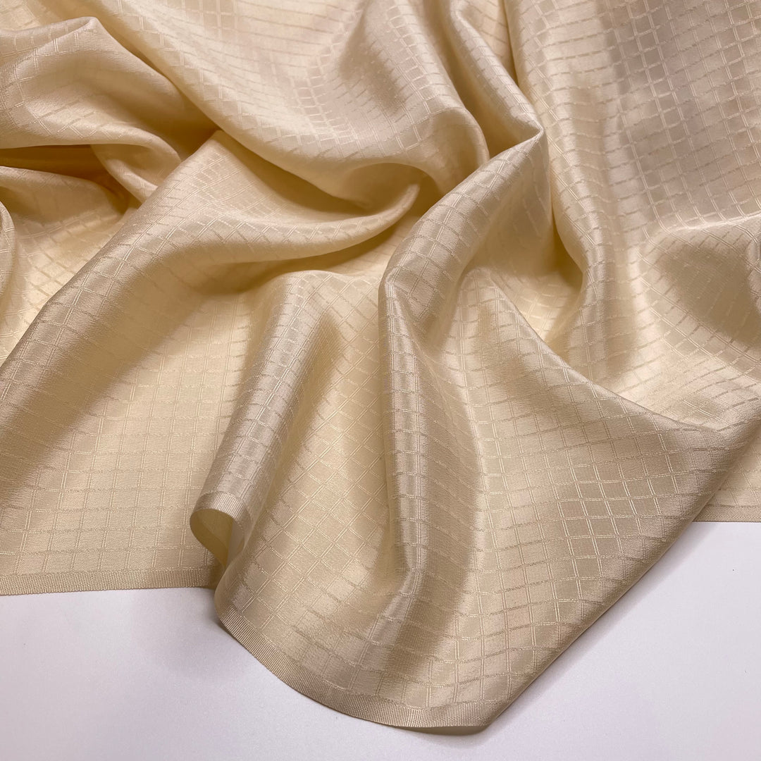UB - Praline Decadence - Silk Woven - Cream Windowpane - Bundles