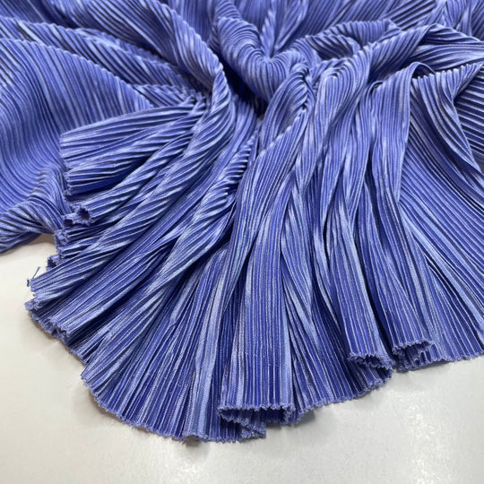 Disco Time - Pleated Poly Woven - Periwinkle - 1.1M Bundle