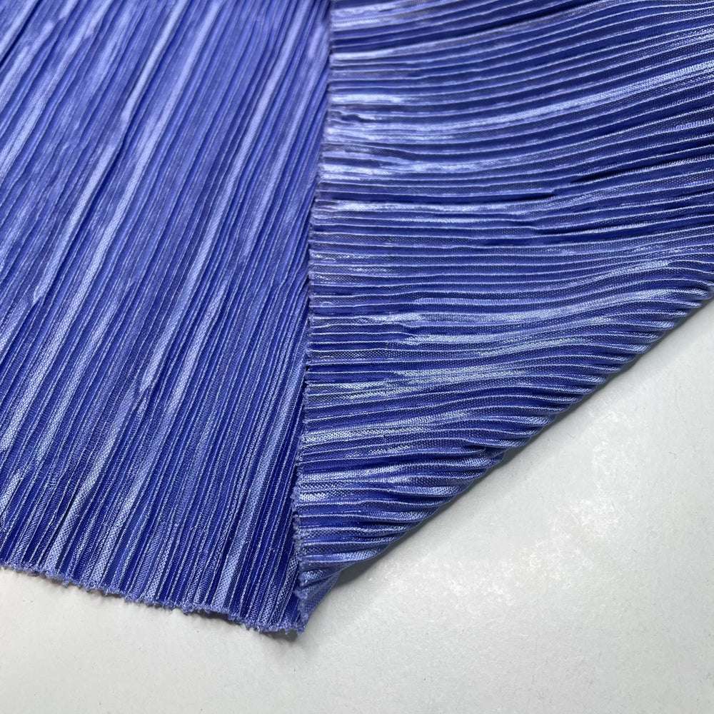 Disco Time - Pleated Poly Woven - Periwinkle - 1.1M Bundle