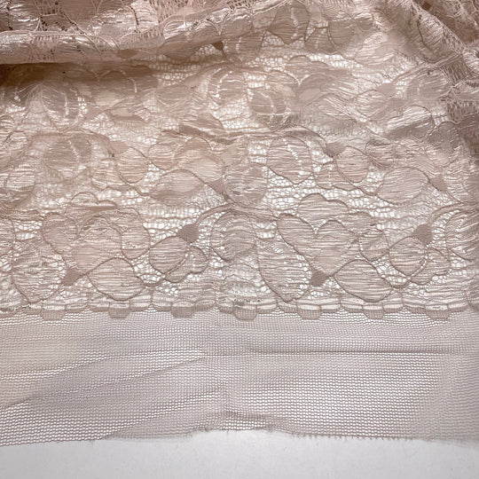 Mochaccino Triple Shot - Lace Poly Knit - Beige Floral - 1.3M Bundle