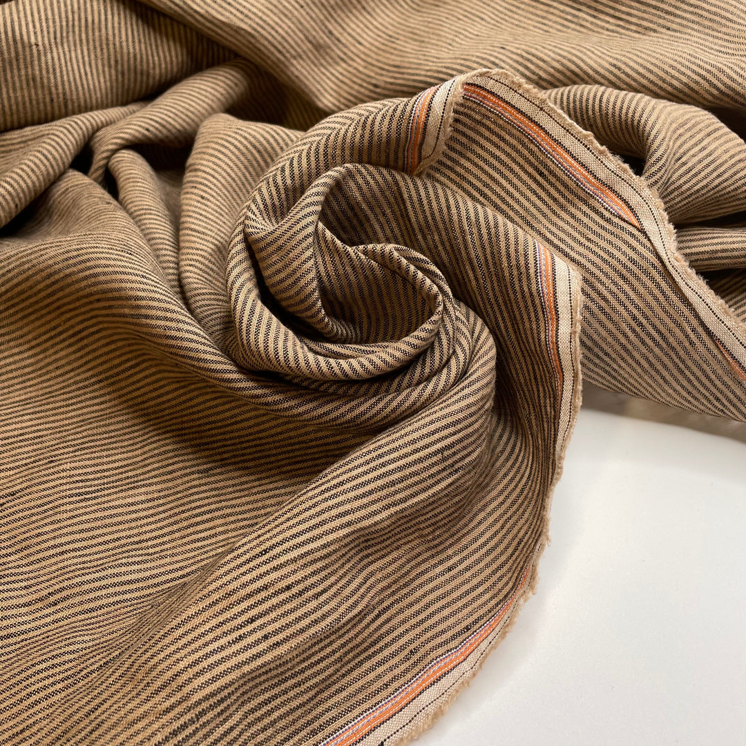 Sowing New Seeds - Linen Woven - Brown/Black Stripes - Bundles