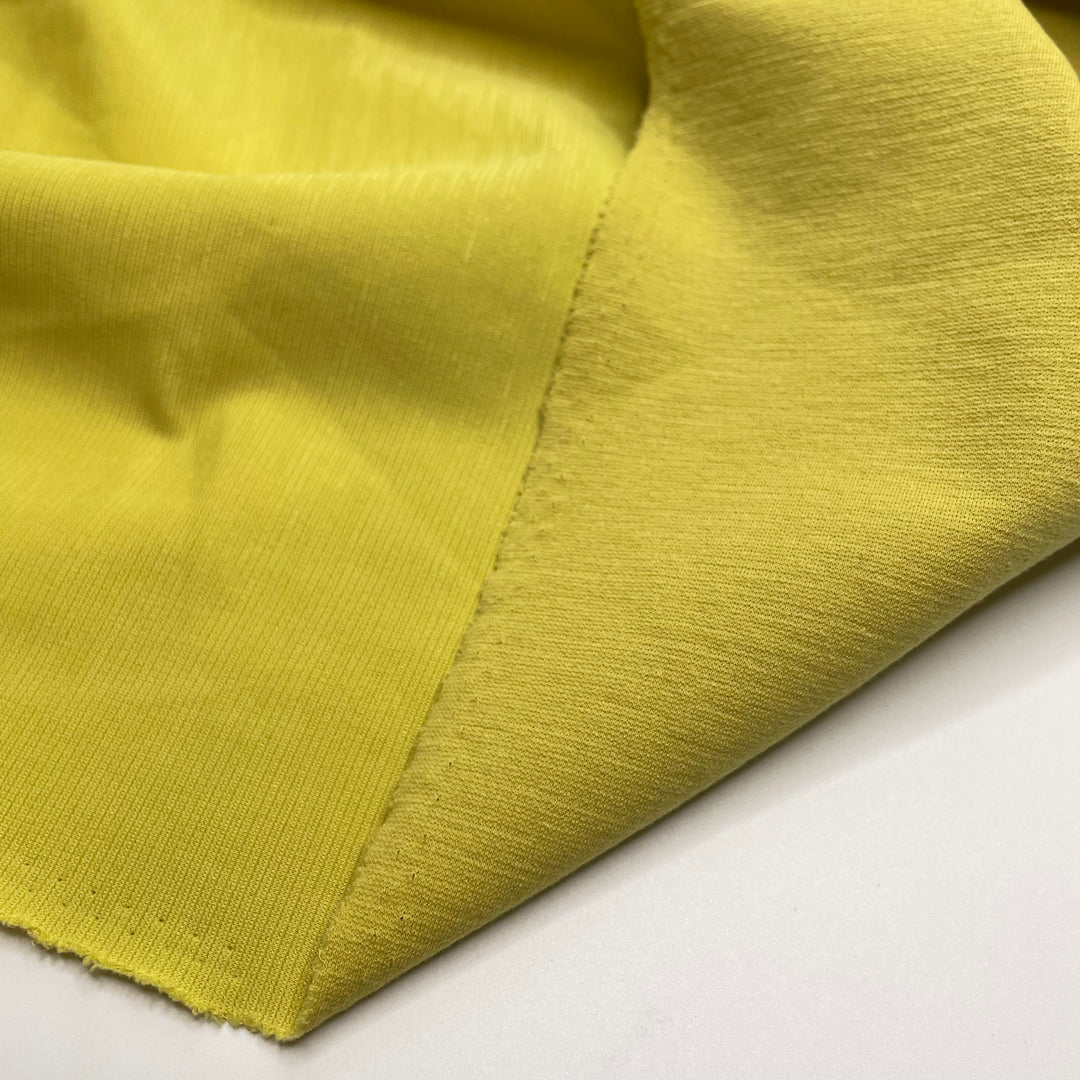 Display Lemons - Double Cloth Knit Polyester Blend  - Yellow - 3.8M Bundle