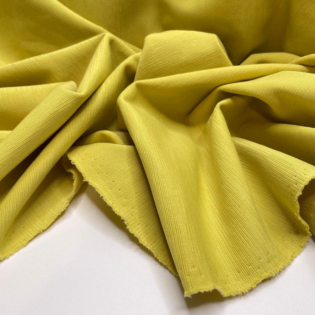 Display Lemons - Double Cloth Knit Polyester Blend  - Yellow - 3.8M Bundle