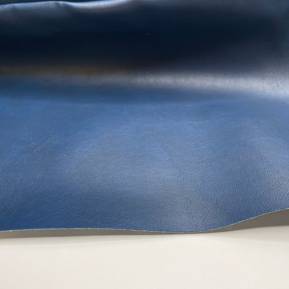 In The Saddle - Waterproof Pleather Polyester Backing PU/Poly Knit - Navy - 1.3M Bundle