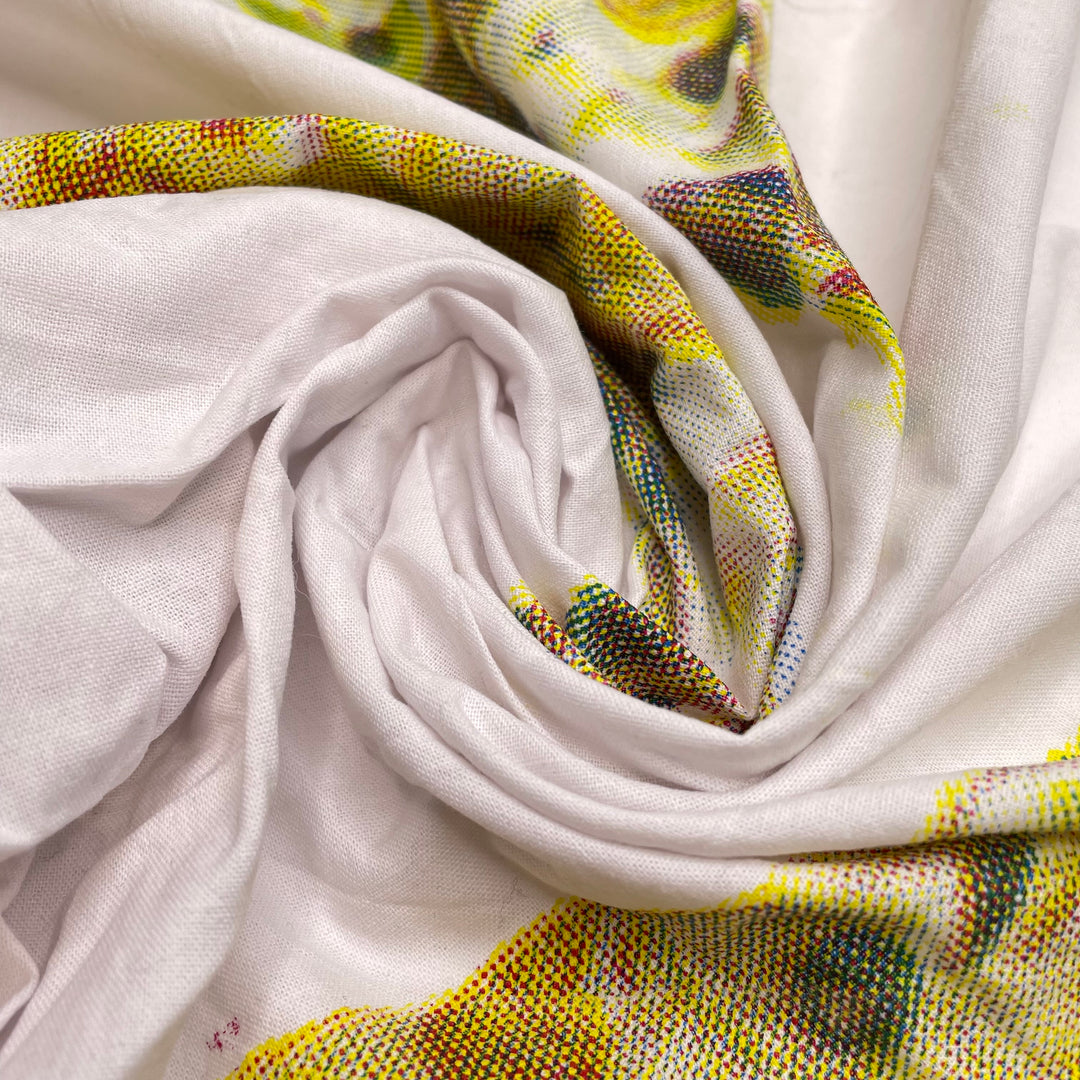 Pizza After Practice - Cotton Woven - White Multi Pizza - 0.85M Bundle