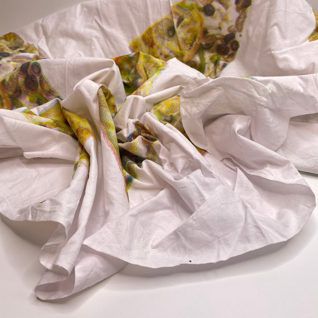 Pizza After Practice - Cotton Woven - White Multi Pizza - 0.85M Bundle