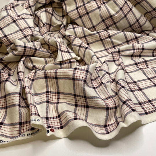 Beaver Dam - Flanel Cotton Woven - Cream Multi Plaid - 3M Bundle