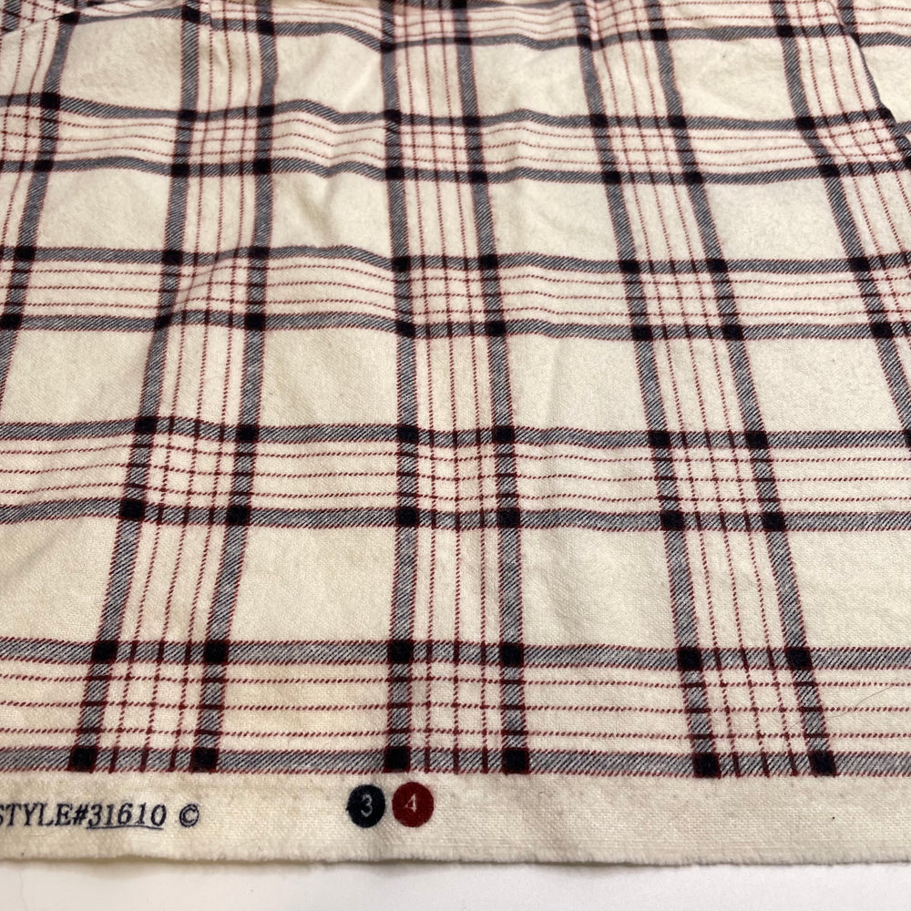 Beaver Dam - Flanel Cotton Woven - Cream Multi Plaid - 3M Bundle