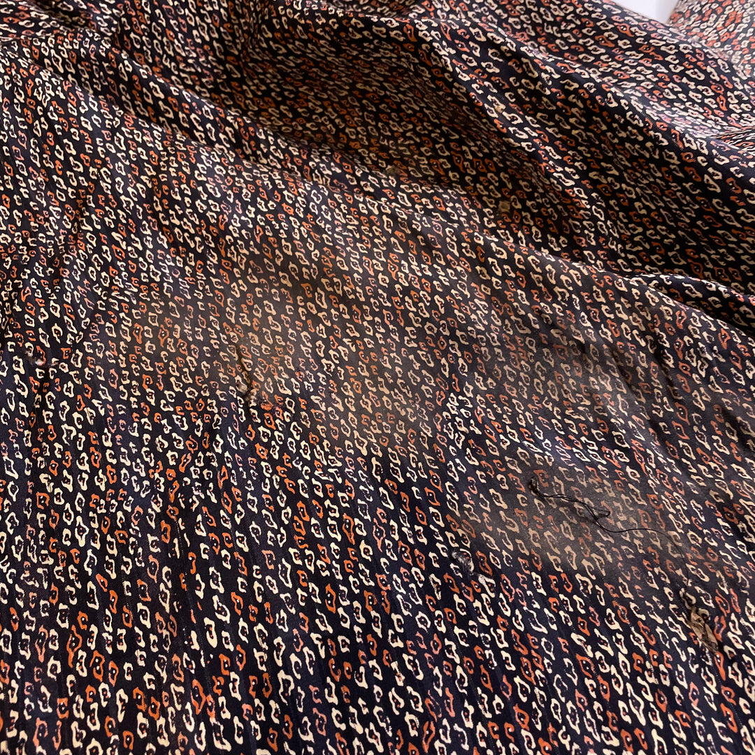 Escargot - Satin Poly Woven - Black Multi Abstract - Bundles