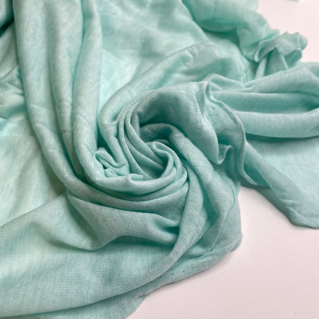 UB - Bubble Machine - Jersey Wool Blend Knit - Light Blue - 1M Bundle