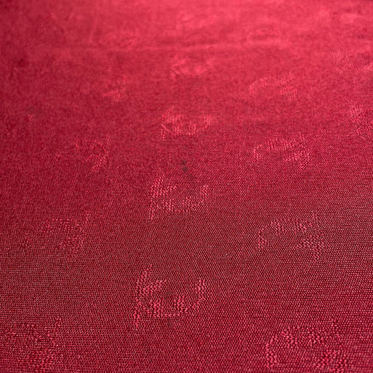 Into It - Poly Knit - Burgundy Subtle Geometric - 0.85M Bundle