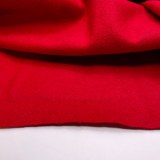 The Perfect Red - Felted Crepe Wool Woven - Red - 1.25M Bundle