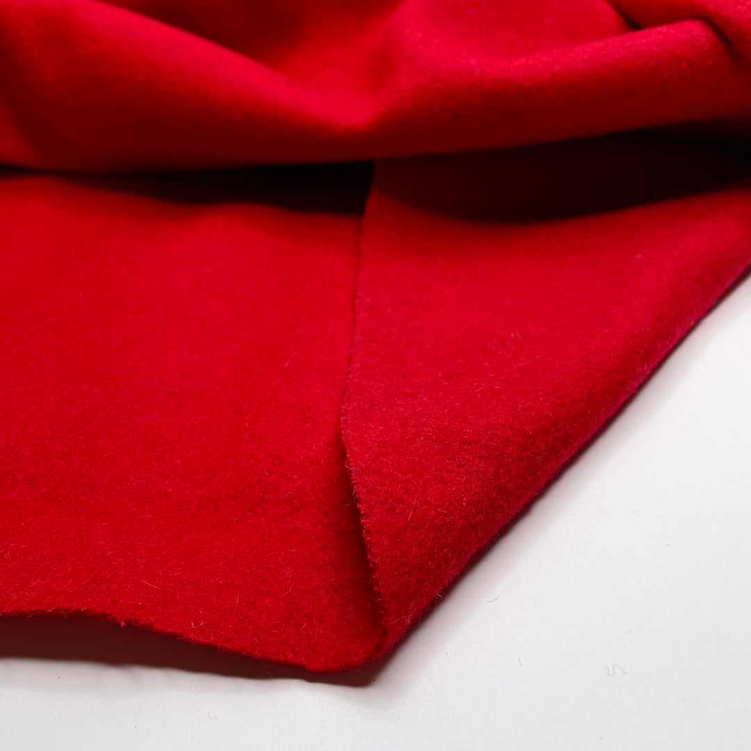 The Perfect Red - Felted Crepe Wool Woven - Red - 1.25M Bundle