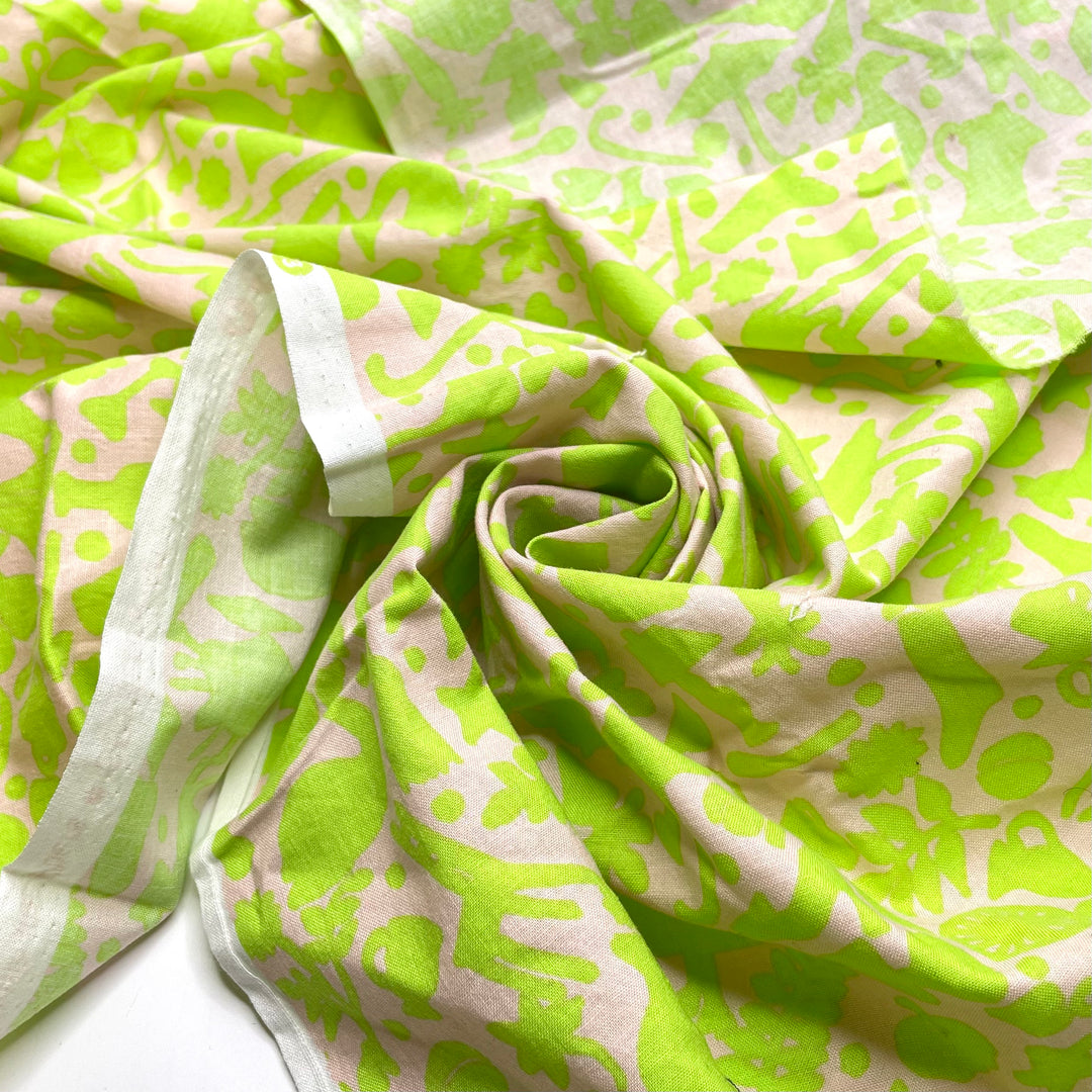 Quilting On Acid - Cotton Woven - Cream Abstract - 1M Bundle