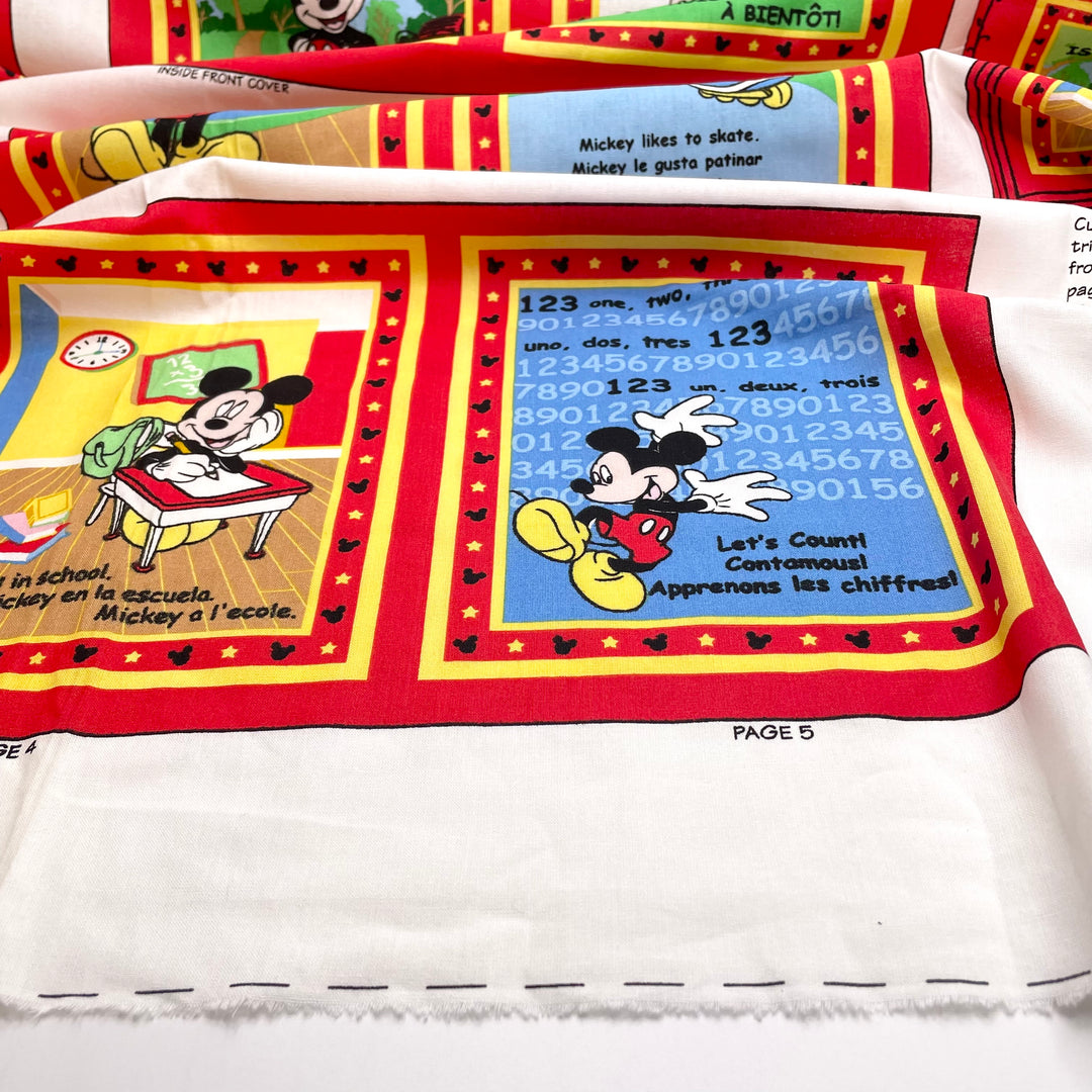 Disco Disney - Vintage Cotton Woven - White Disney&