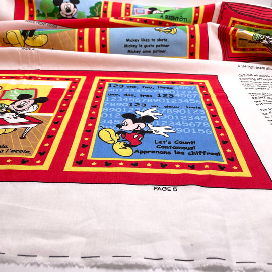 Disco Disney - Vintage Cotton Woven - White Disney&