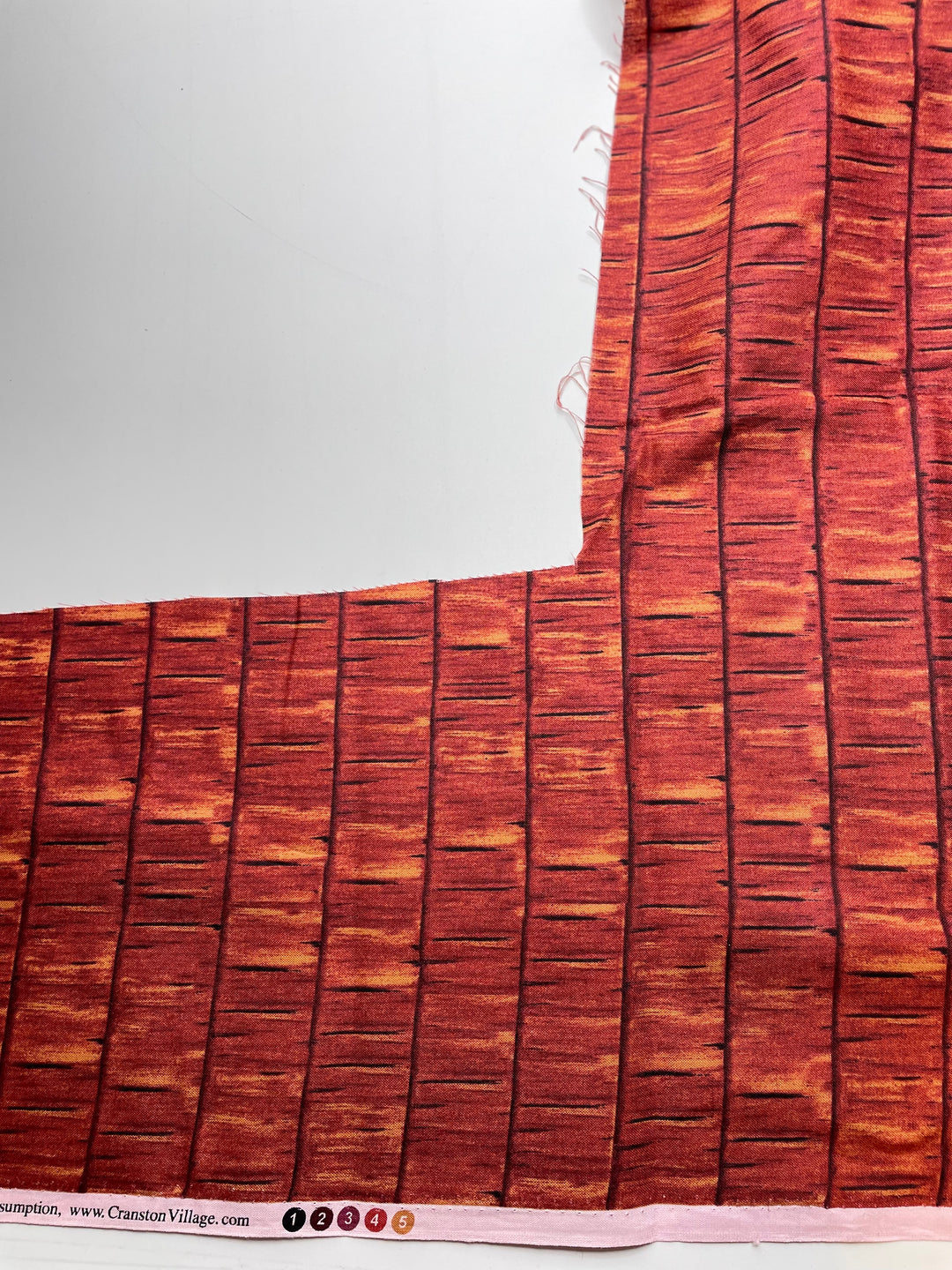 Wood You Rather - Cotton Woven - Red/Brown Abstract - 1.2M Bundle
